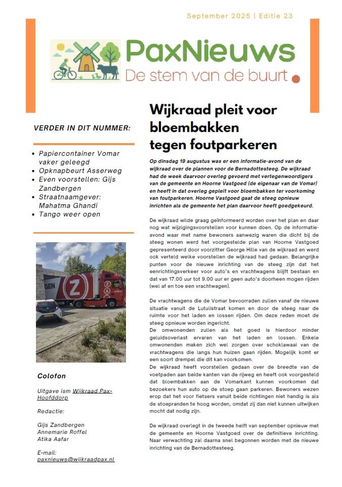 Voorzijde Paxnieuw 23