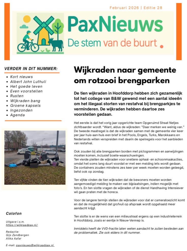 Voorkant PaxNieuws 28